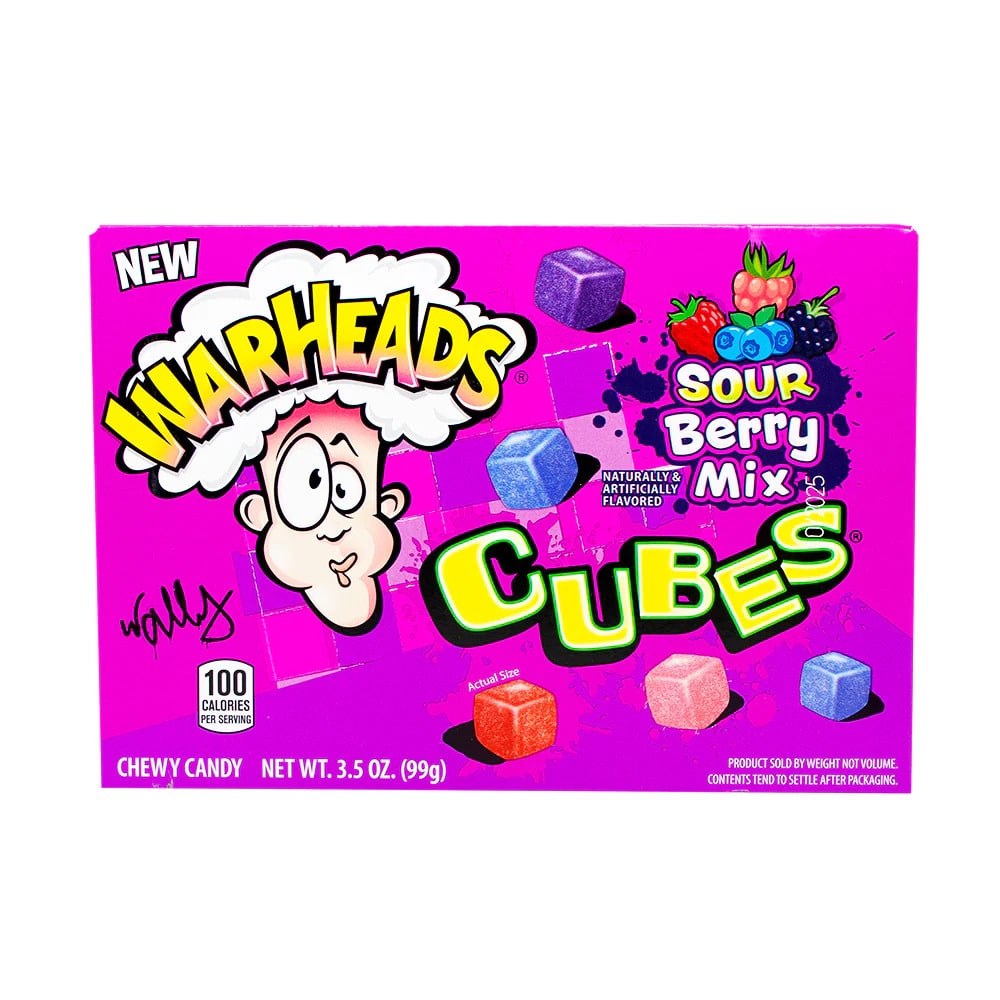 Warheads Cubes Sour Berry Mix 99g